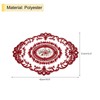 sourcing map Retro Lace Placemat 12x16-in Oval Embroidered Table Place