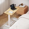 FLEXISPOT Mobile Standing Desk with Wheels Pneumatic Laptop Desk Rolling