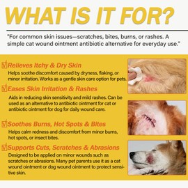 NUTRIARISE Wound Care Ointment for Dogs & Cats - Antibiotic Wound Ointment for Dogs, Cat Wound Ointment, Hot Spot & Itchy Skin Relief, Vet-Recommended Healing Ointment, 1oz