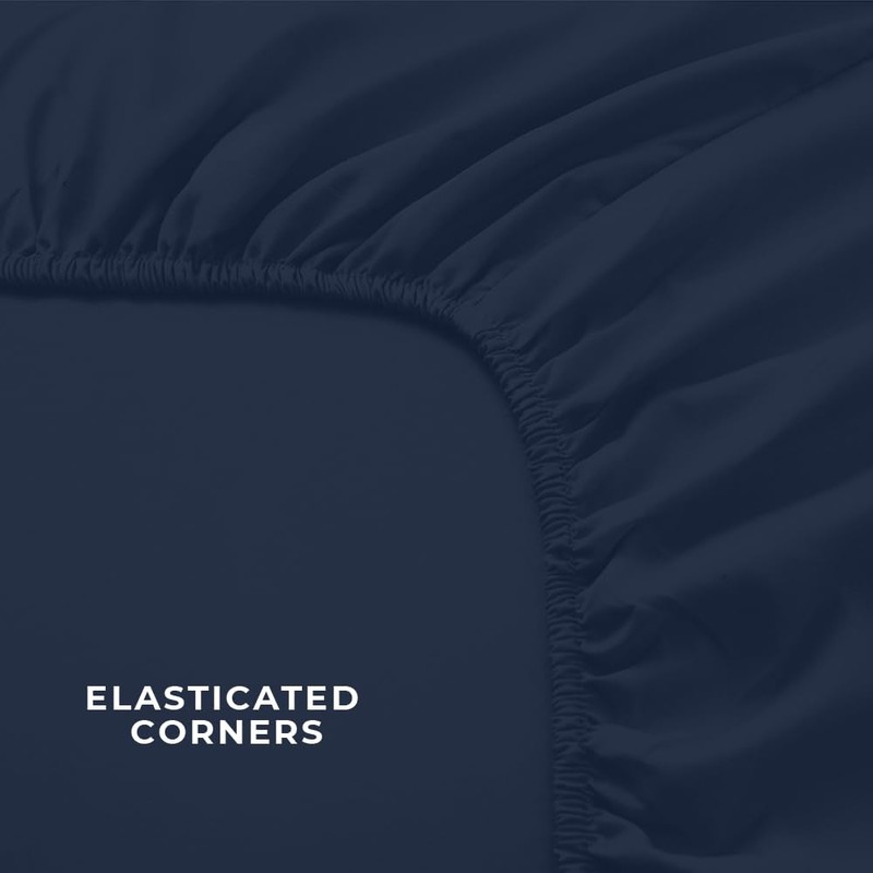 West Midlands Homeware King Fitted Sheet Soft Brushed Microfibre Fabric