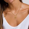 Initial Necklace for Men - Gold Letter B Pendant Initial