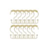 Utopia Alley Deco Flat Double Roller Shower Curtain Hooks (Gold)