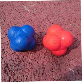 Kisangel 3Pcs Agility Reaction Training Balls High Difficulty Reflex Ball for Baseball Tennis Badminton Speed Coordination and Hand Eye Skills Red Blue Yellow