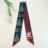 QTMY 4 Pack Christmas Purse Scarf for Bags Silk Head