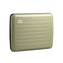ÖGON - DESIGNS- [OGON] SMART CASE V2 Large France Aluminum Card Holder Credit Card Case Skimming Prevention Large Capacity Large Capacity Chabara Coin Purse Coin Purse Coin Purse Coin Wallet, green, L