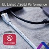 JAVEX [0.5 pies, paquete de 10] UL listado CAT6A/CAT7 RJ45