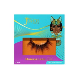 Juvia's Place Nubian Eyelashes Biba - Eyelash Extension for Day or Night Use, Vegan Mink Lashes, Cruelty-Free Fluffy Lashes, Reusable Adhesive Eyelashes, Matte Black Mink Eyelashes Natural Look