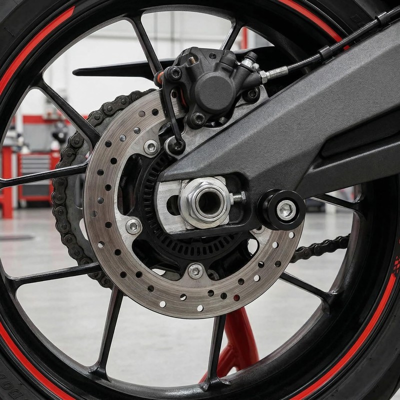 Leiwee Cavalletto Moto Posteriore, Nottolini Cavalletto Moto in Alluminio CNC