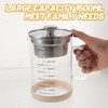 Kichvoe Glass Pitcher: Food Strainer Soy Milk Filter Teapot With