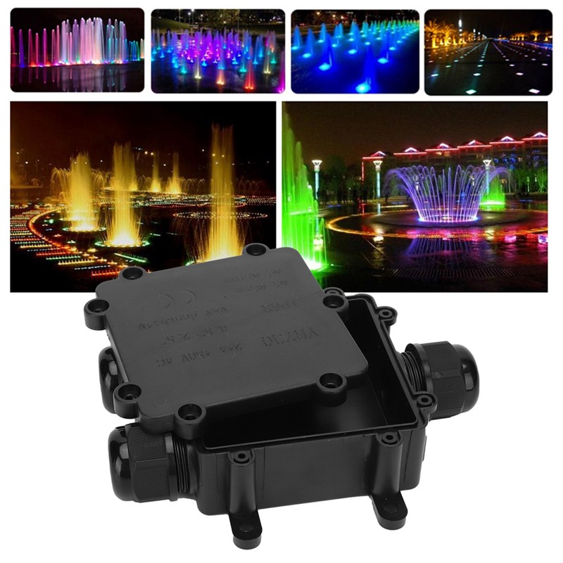 Waterproof Junction Box Outdoor 3 Way Flame Retardant Cable Connector