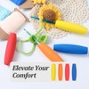 4 PCS Crochet Hook Grips, Multi Color Ergonomic Crochet Hook