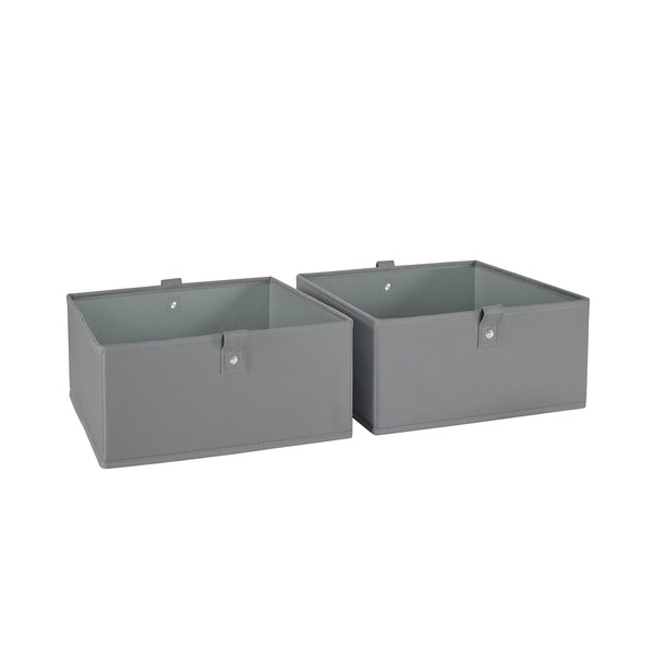 RiverRidge Juego de 2 cubos de almacenamiento plegables de 10.5