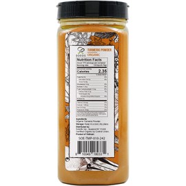 Soeos Organic Turmeric Powder 10oz (284g), Non-GMO Verified, Organic, Natural Curcumin, Lab Tested for Purity, Sealed Package To Keep Turmeric Fresh.