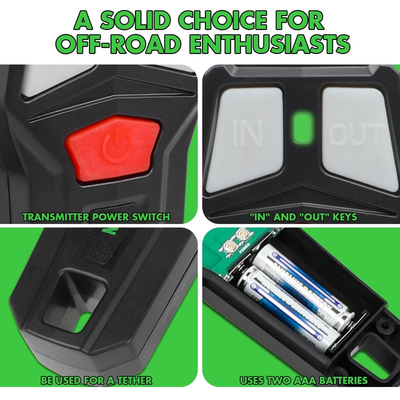 STEGODON Wireless Winch Remote Control Kit 12V Handset Switch Recovery