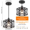 CAFULAM Farmhouse Pendant Light Fixture, Black Pendant Lights for Kitchen