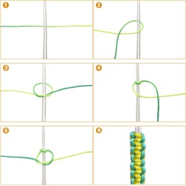 1mm Satin Rattail Cord Silk Cord Chinese Knotting Cord (16 Bundles, 175 Yards Totally) Nylon Satin Cord Beading String for Jewelry Making, Bracelet, Braided Necklace, Trim, Kumihimo and Macrame