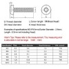 Dreneco Anti-Theft Screws 304 Stainless Steel Screws Torx Round Head