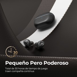 SoundPEATS Audífonos Inalámbricos Bluetooth 5.1, Free 2 Classic Tipo-C IPX5 Impermeable 6mm Driviers Llamadas Claras Manos Libres Micrófono Incorporado Total 30H