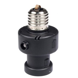 Maclean MCE21B bulbs, lamp holder twilight sensor, 100 W, 260 degrees, black