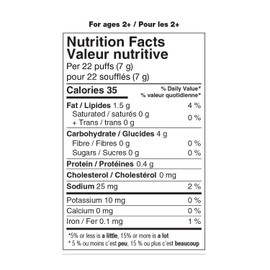 Earth's Best Organic Puffs, Garden Veggie, Cheddar Corn Puffs, 44 g. (Pack of 4)