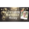 Wallart777 Happy Birthday Banner With Your Lover’s Photo, Customized Birthday