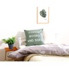 Fuji Boeki Cushion Cover 45x45 Green 100% Cotton Logo Printed