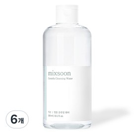 Mixsun Centella asiatica Cleansing Water, 300ml, 6 pcs / 믹순 병풀 클렌징 워터, 300ml, 6개