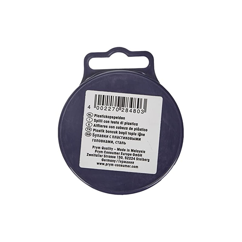 Prym Plastic-Headed Straight pins V2A 0.65 x 32 mm neon,