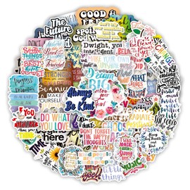 100Pcs Mental Health Stickers, Positive Sticker for Adults, Vinyl Waterproof Sticker Packs Decals, for Laptop Bumper Water Bottles Computer Phone Hard Hat Car Stickers Inspirational Stickers.
