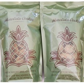 Honolulu Cookie Company Chocolate Chip Macadamia Shortbread Cookies (2pk)