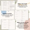 AKONEGE Bible Study Journal Church Notes Notebooks & Study Supplies,