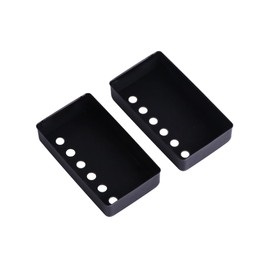 Metallor Electric Guitar Humbucker Pickup Covers Copper Cover 50mm Neck 52mm Bridge Compatible with LP Style Electric Guitar Black.