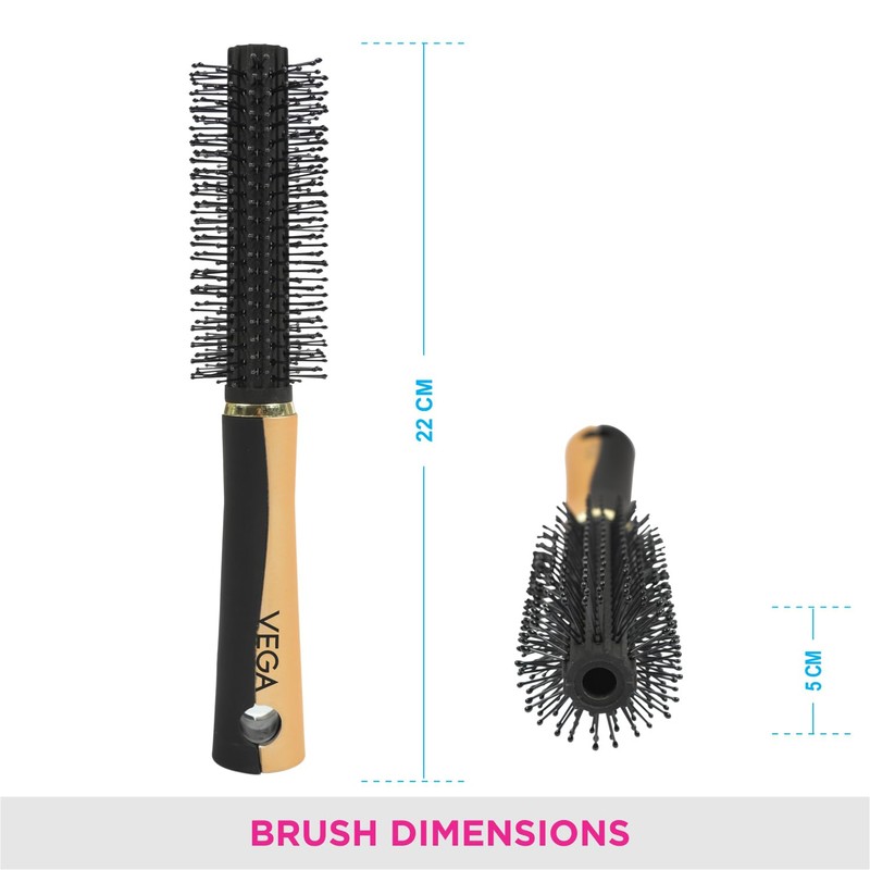 Vega Round Brush (Color May Vary)