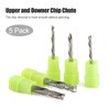 Trvoxviq 5 Pcs Carbide 2 Flute Compression Router Bit Up