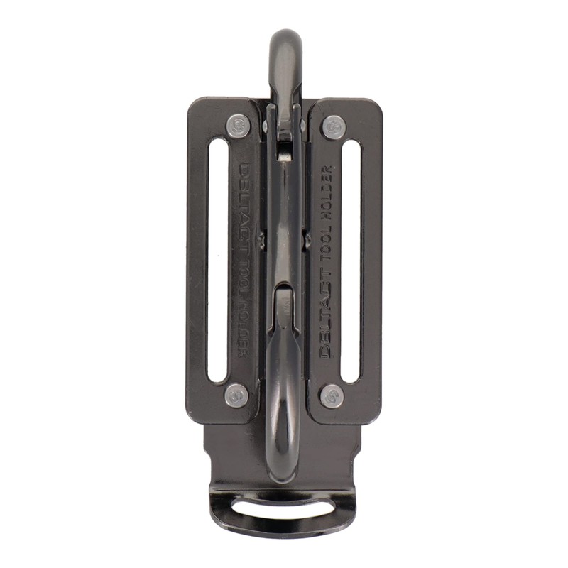 Sankyo Corporation DBLTACT Adjustable Carabiner Tool Holder Steel Gunmetal DT-THM-811G
