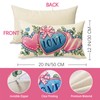 Fjfz Valentines Day Love Lumbar Decorative Throw Pillow Cover 12