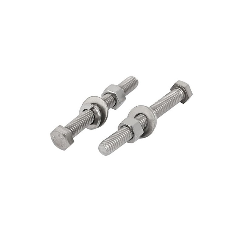 sourcing map Set of 4 304 Stainless Steel 3/8 Inch