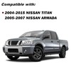 JSBOYAT Headlight Assembly Compatible with 2004-2015 Titan / 05-07 Armada