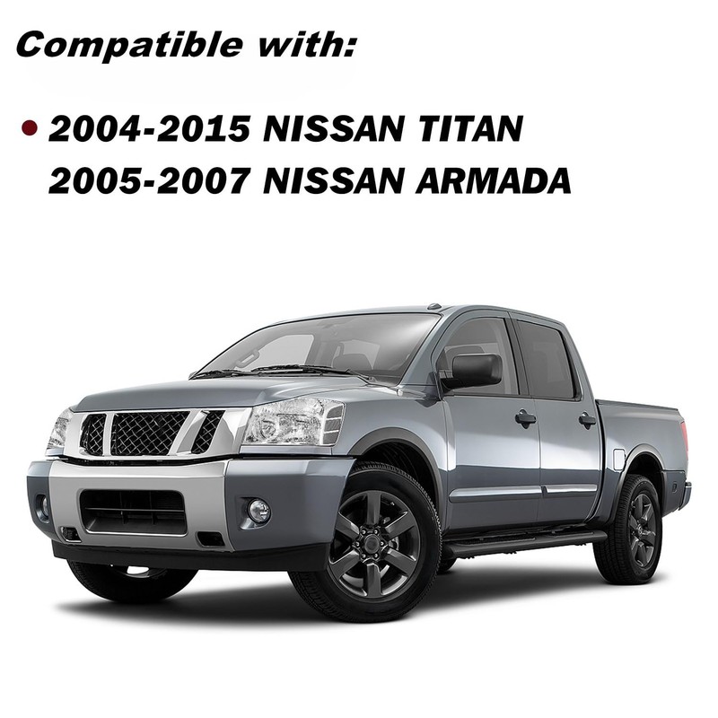 JSBOYAT Headlight Assembly Compatible with 2004-2015 Titan / 05-07 Armada