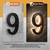 MIDIT 5 Inch Backlit LED House Numbers, Waterproof Stainless Steel,