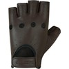 BLACKWILD Fingerless Gloves, Without Fingers, Leather Motorcycle Gloves, Men and