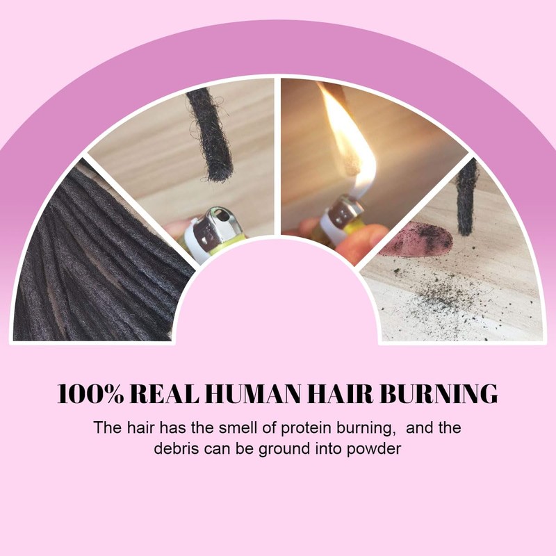 Sangtok 12 inch Loc Extensions Human Hair Curly Ends, 40