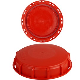 IBC Tote Lid Cover IBC Tank Water Liquid Tank Cap Water Storage Tank Lid Thick Plastic with Gasket,Red/ID163mm/6.42inch