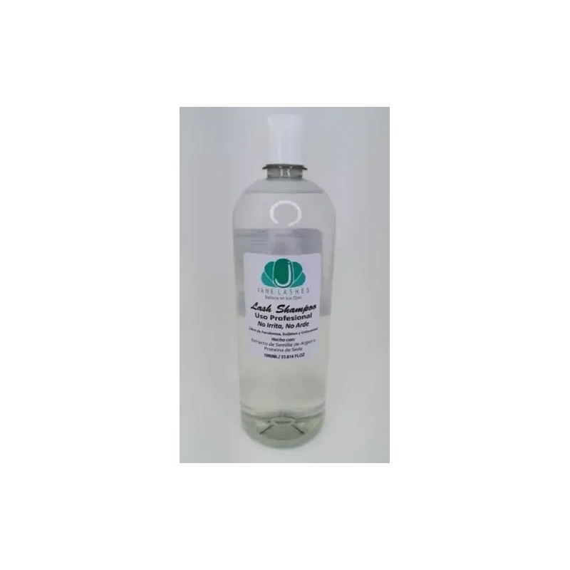 Lash Shampoo 1L Jane Lash Limpieza Extensiones Pestañas Mink Fórmula