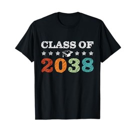 Class of 2038 Grow With Me First Day School Back to School T-Shirt