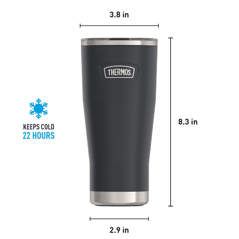 THERMOS ICON SERIES Stainless Steel Cold Tumbler with Slide Lock,