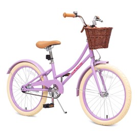 ACEGER Girls Bike with Basket, Kids Bicycle for 3-13 Years, Included Coaster Brake & Caliper Brake, 14 16 18 Inch with Training Wheels, 20 Inch with Kickstand but no Training Wheels