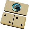 Azeeda 'Irish Wolfhound Portrait' Domino Set & Box (DM00052167)