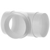 Steinberg14 White Ø 125mm / 5inch Equal T-Piece PVC Connector