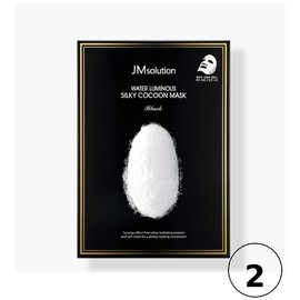 제이엠솔루션 물광 실키 코쿤 마스크 블랙, 10개입, 2개 JM Solution Glow Luminous Silky Cocoon Mask Black, 10 Pack, 2 Pieces